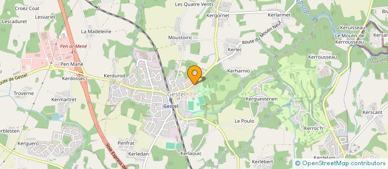 localisation de l'entreprise L'ICI ET MAINTENANT NATHYBEL  QUEVEN