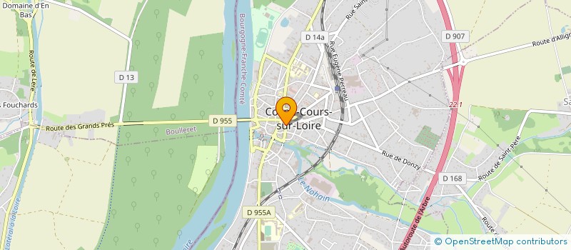 localisation de l'entreprise L'ICOSNE CAFE à COSNE-COURS-SUR-LOIRE