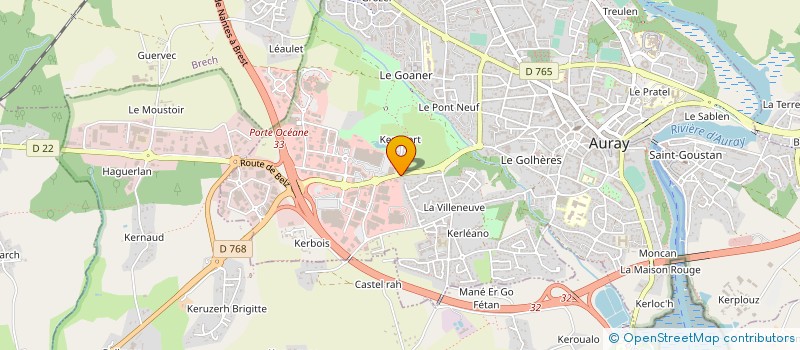 localisation de l'entreprise L'IDEE DU FEU à AURAY