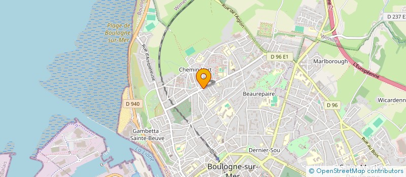 localisation de l'entreprise L'IDYLLE COIFFURE  BOULOGNE-SUR-MER