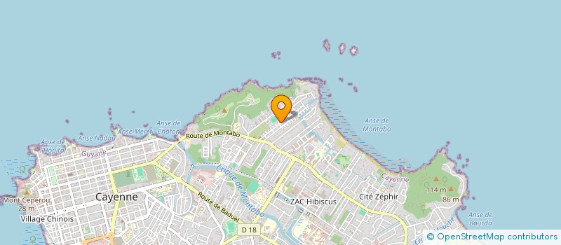 localisation de l'entreprise L'IFE  CAYENNE