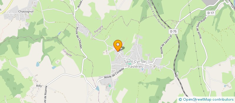 localisation de l'entreprise L'IL DU ROANNAIS  SAINT-CYR-DE-FAVIERES