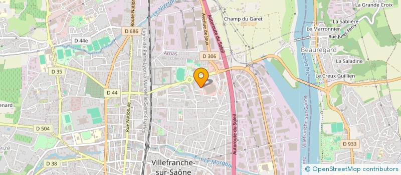 localisation de l'entreprise L'IL O PRESSING  VILLEFRANCHE-SUR-SAONE