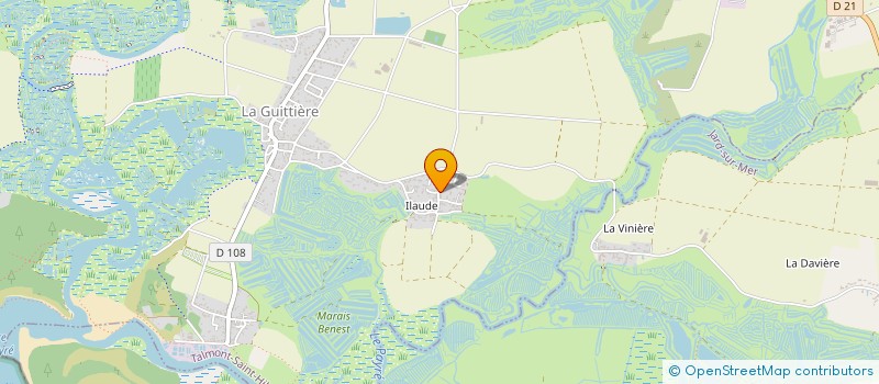 localisation de l'entreprise L'ILAUDE  TALMONT-SAINT-HILAIRE