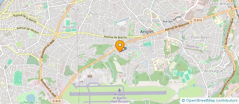 localisation de l'entreprise L'ILBARRITZ à ANGLET