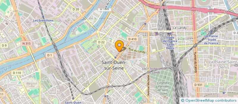 localisation de l'entreprise L'ILE à SAINT-OUEN-SUR-SEINE