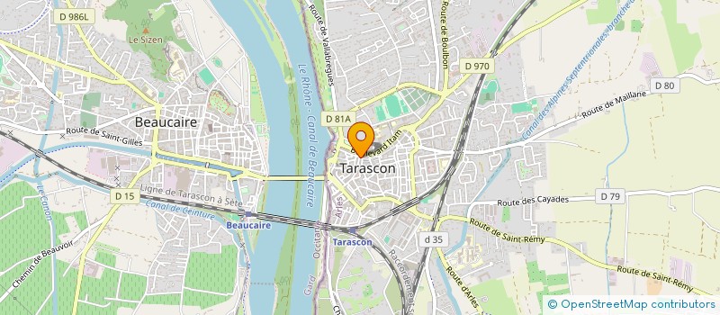 localisation de l'entreprise L'ILE AUX BENITIERS  TARASCON