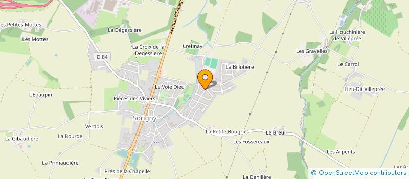 localisation de l'entreprise L'ILE AUX DOUDOUS à SORIGNY