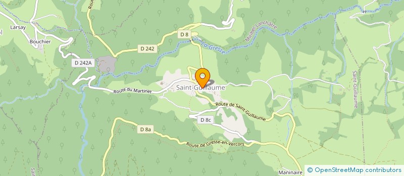 localisation de l'entreprise L ILE AUX ENFANTS à GRESSE-EN-VERCORS