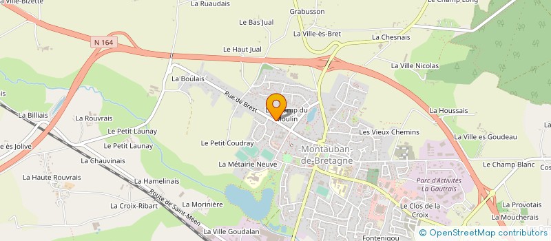 localisation de l'entreprise L'ILE AUX FAONS à MONTAUBAN-DE-BRETAGNE