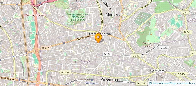 localisation de l'entreprise L'ILE AUX FLEURS à MONTREUIL