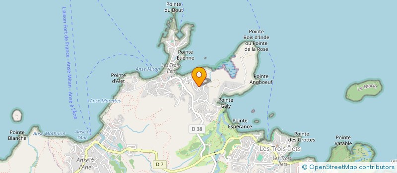 localisation de l'entreprise L'ILE AUX FLEURS à LES TROIS-ILETS