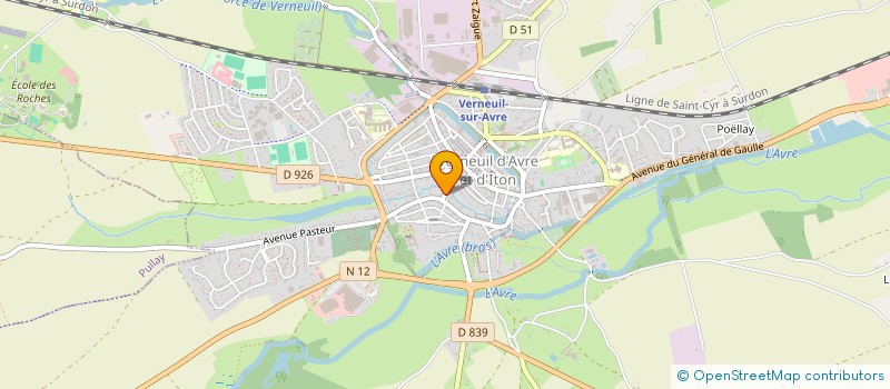 localisation de l'entreprise L ILE AUX JOUETS à VERNEUIL D'AVRE ET D'ITON