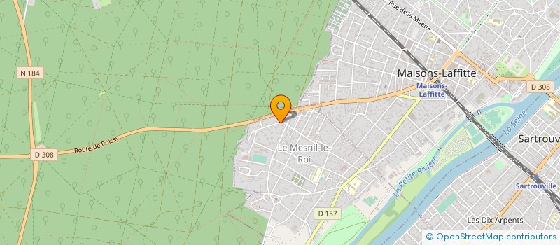 localisation de l'entreprise L'ILE AUX PITCHOUNES  LE MESNIL-LE-ROI