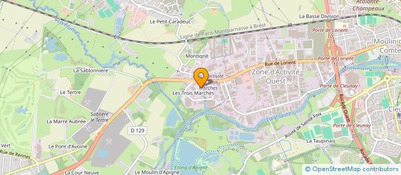 localisation de l'entreprise L'ILE AUX SENIORS à VEZIN-LE-COQUET