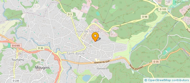 localisation de l'entreprise L'ILE AUX TRESORS PLONGEE INVESTISSEMENT à MOUGINS