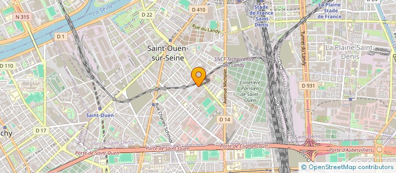 localisation de l'entreprise L'ILE BLEUE à SAINT-OUEN-SUR-SEINE