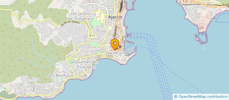 localisation de l'entreprise L'ILE BLEUE à AJACCIO