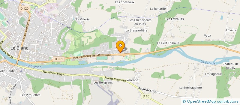 localisation de l'entreprise L'ILE D'AVANT à LE BLANC