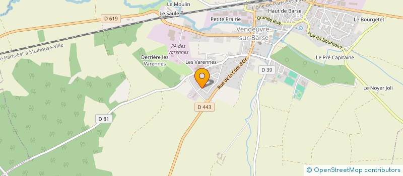 localisation de l'entreprise L'ILE DES P'TITS PIRATES  VENDEUVRE-SUR-BARSE