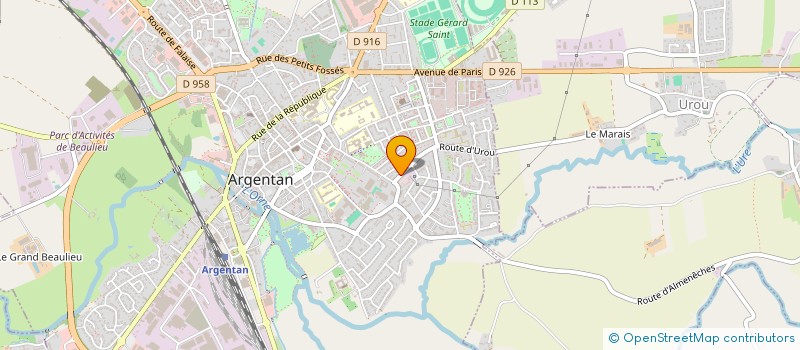 localisation de l'entreprise L'ILE JOYEUSE à ARGENTAN