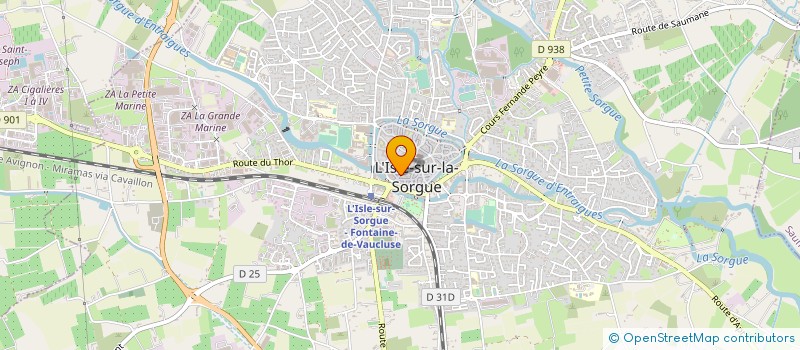 localisation de l'entreprise L'ILE O CHANVRE à L'ISLE-SUR-LA-SORGUE