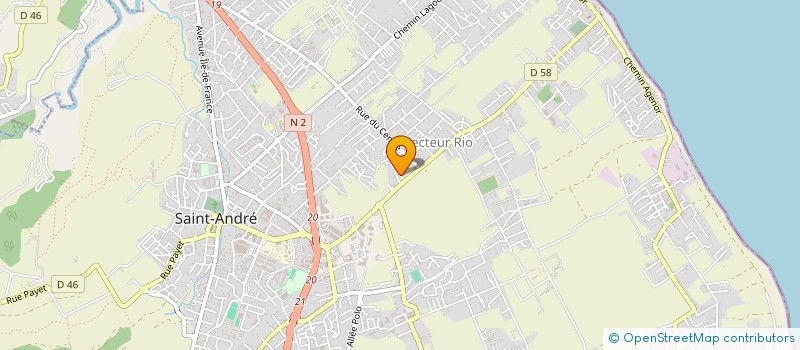 localisation de l'entreprise L'ILE O Z'ENFANTS 2 à SAINT-ANDRE