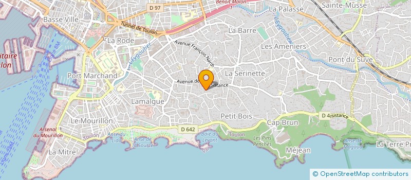 localisation de l'entreprise L'ILE THEATRE  TOULON