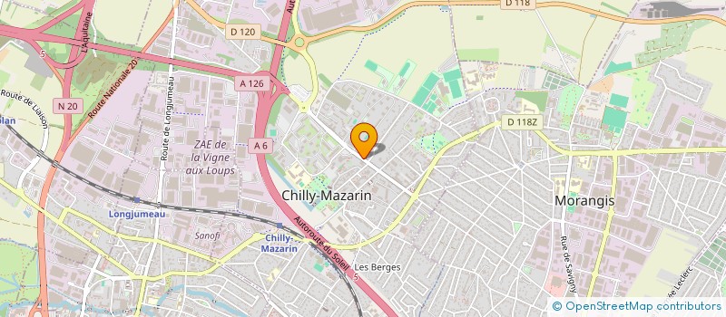 localisation de l'entreprise L'ILE VERTE à CHILLY-MAZARIN