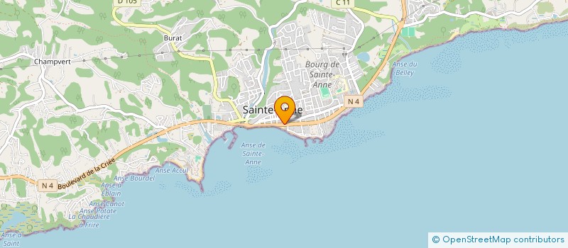 localisation de l'entreprise L'ILE VERTE à SAINTE-ANNE