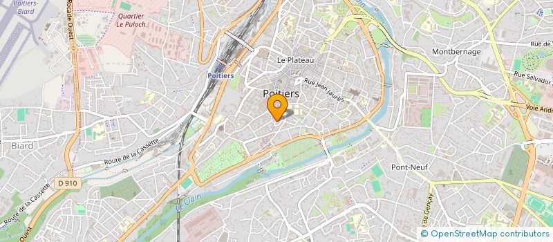localisation de l'entreprise L'ILE VERTE à POITIERS