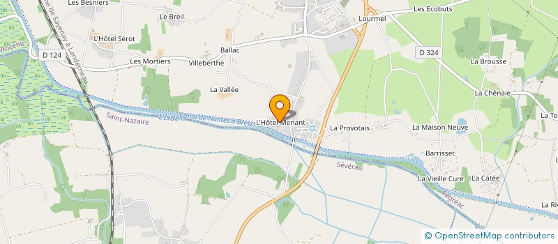 localisation de l'entreprise L'ILETTE  FEGREAC