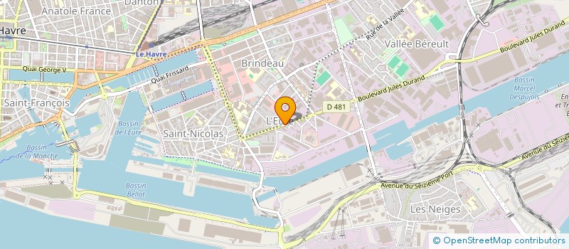 localisation de l'entreprise L ILIADE  LE HAVRE