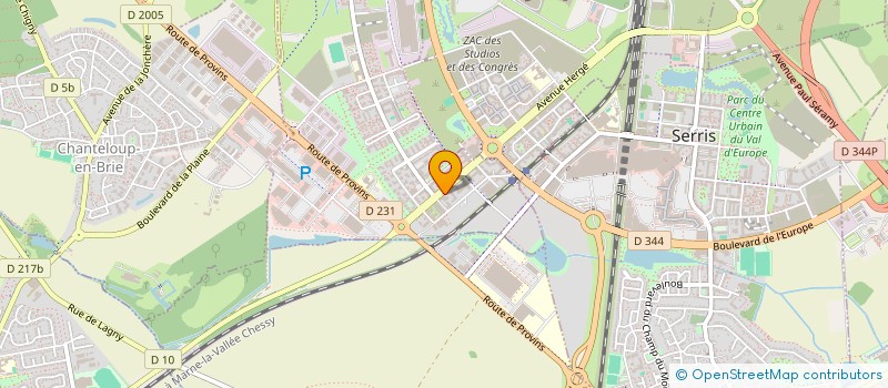 localisation de l'entreprise L'ILIADE  MONTEVRAIN