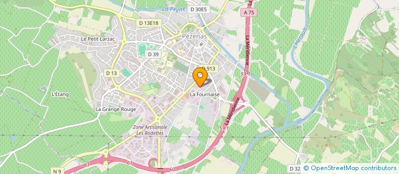 localisation de l'entreprise L'ILLUSTRE THEATRE à PEZENAS