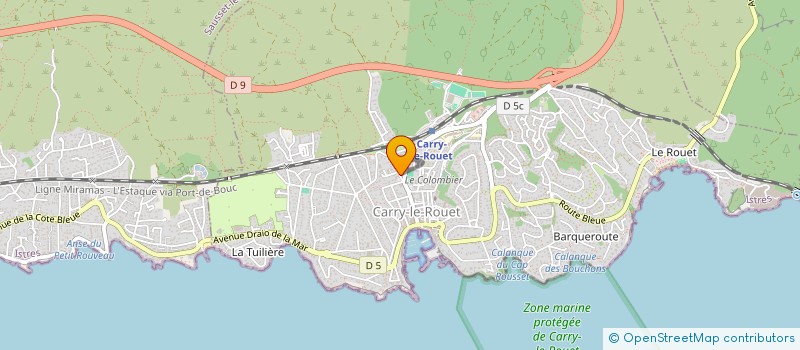 localisation de l'entreprise L'ILLUSTRE THEATRE DE LA CHIMERE  CARRY-LE-ROUET