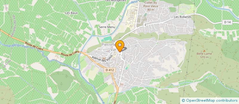 localisation de l'entreprise L'ILLUSTRE THEATRE DE PIERREFEU  PIERREFEU-DU-VAR