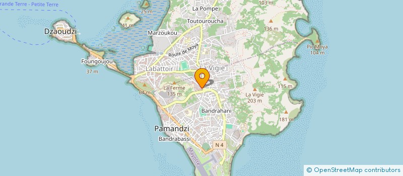 localisation de l'entreprise L'ILOT à PAMANDZI