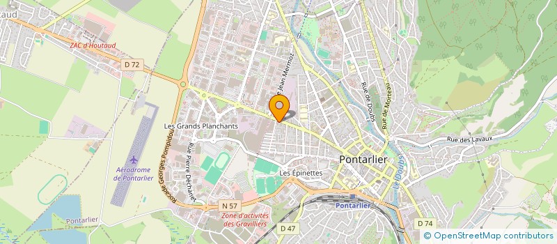 localisation de l'entreprise L'ILOT DES ECOUSSONS  PONTARLIER