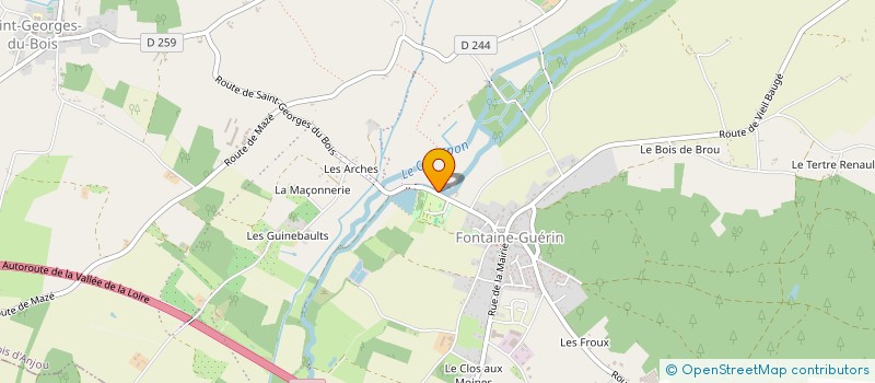 localisation de l'entreprise L'ILOT DU BOIS  LES BOIS D'ANJOU