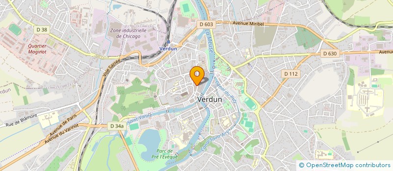 localisation de l'entreprise L'ILOT FLEURI à VERDUN