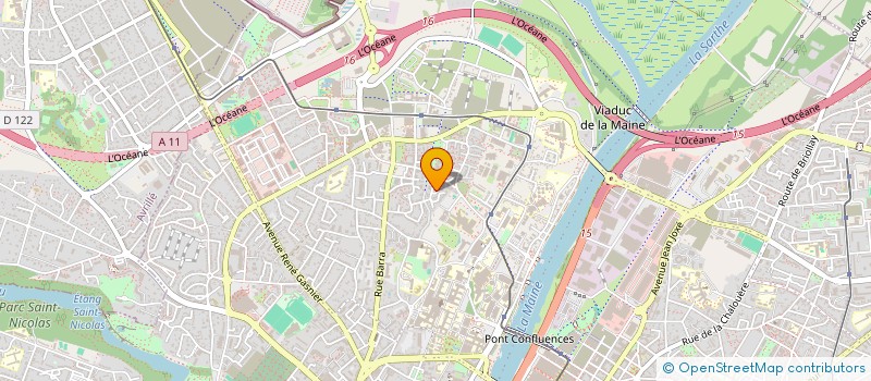 localisation de l'entreprise L'ILOT P'TITS Z'ENFANTS à ANGERS