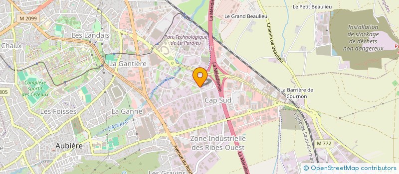 localisation de l'entreprise L'ILOT PARDIEU à CLERMONT-FERRAND