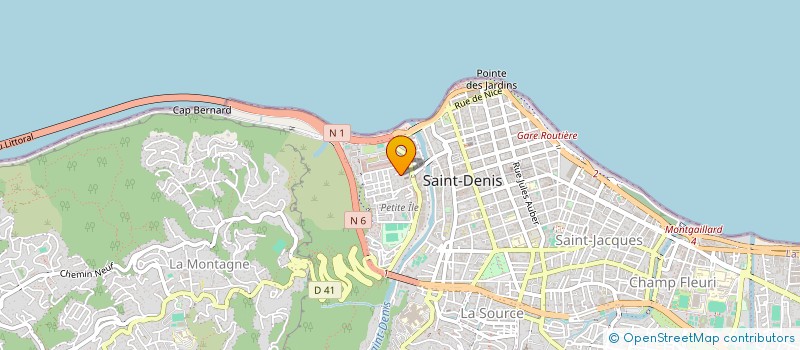 localisation de l'entreprise L'ILOT VERT à SAINT DENIS