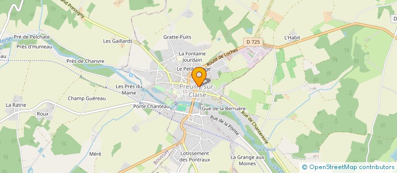 localisation de l'entreprise L'IMAGE 1883  PREUILLY-SUR-CLAISE