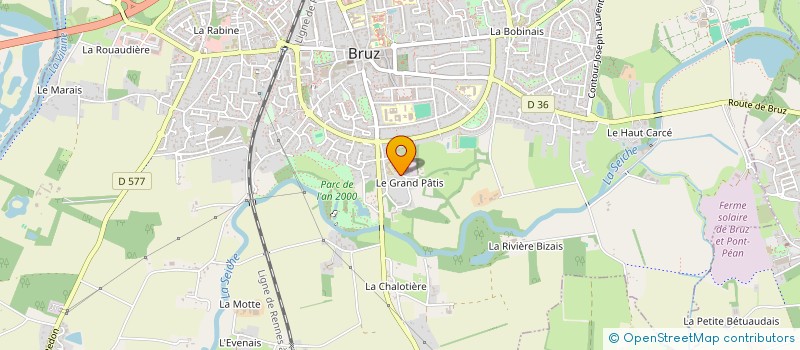 localisation de l'entreprise L'IMAGINARIUM à BRUZ