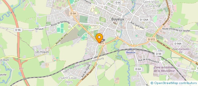 localisation de l'entreprise L'IMAGINE à BAYEUX
