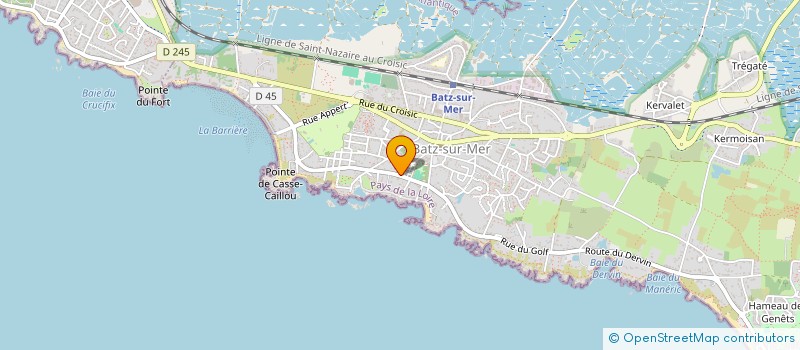 localisation de l'entreprise L'IMMACULEE  BATZ-SUR-MER