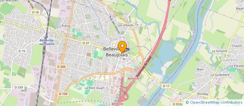 localisation de l'entreprise L.IMMO à BELLEVILLE-EN-BEAUJOLAIS