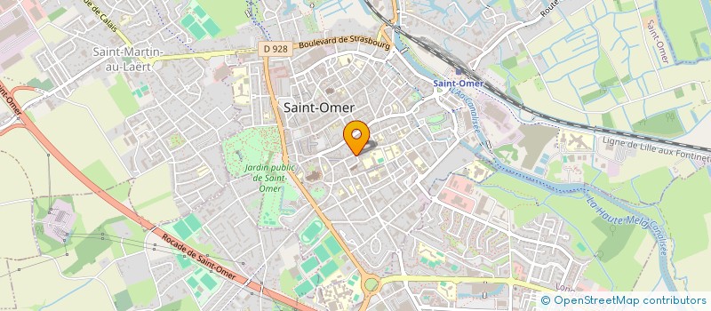 localisation de l'entreprise L'IMMO AUDOMAROIS  SAINT-OMER